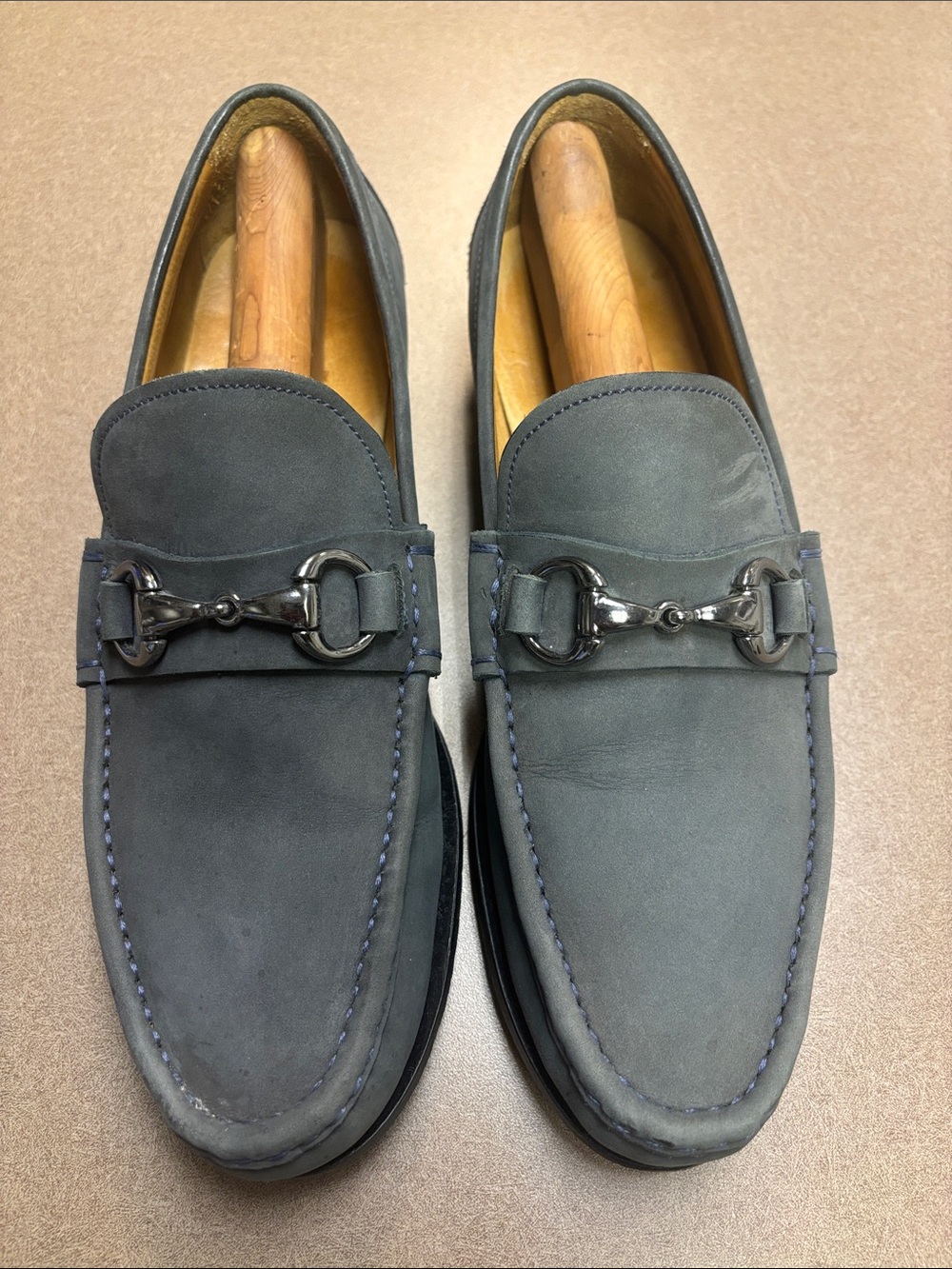 Peter Millar Blue Suede Loafers